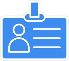 Id Card Icon Style vector
