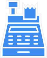 Cash Register Icon Style vector