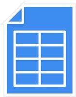 Spreadsheet Icon Style vector