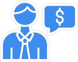 Financial Advisor Icon Style vector