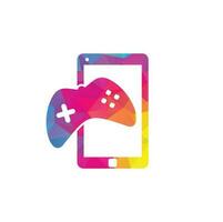 Smartphone Game Icon Logo Design Element. vector