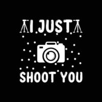 Photography T-shirt design vector