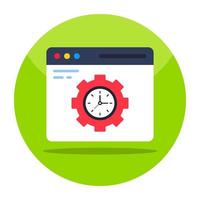 Unique design icon of time management vector