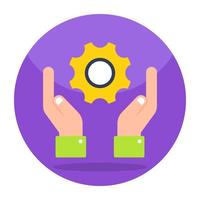 Vector design of support, editable icon