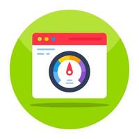 Premium download icon of web speed test vector