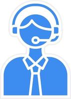 Telemarketer Icon Style vector