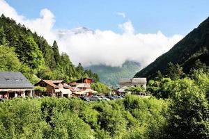 lourdes en francia en 2011. una vista de lourdes en francia foto