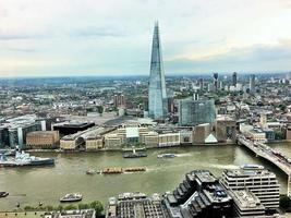 londres en el reino unido en 2019. una vista aérea de londres foto