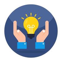 Unique design icon of idea generation vector