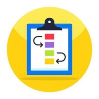 A colored design icon of hierarchy vector