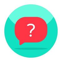 Modern design icon of help chat vector