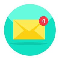 Modern design icon of inbox vector
