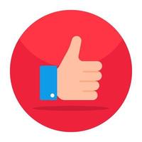 Modern design icon of positive feedback vector