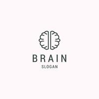 Brain logo icon design template vector illustration