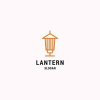 Lantern logo icon flat design template vector