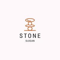 Stone logo icon design template vector illustration
