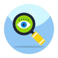 Trendy vector design of search eye