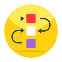 Vector design of hierarchy, editable icon