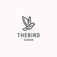 The bird logo icon design template vector illustration