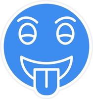 Tongue Out Icon Style vector