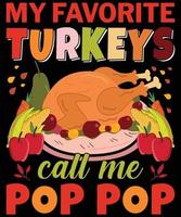 Thanksgiving T shirts Design vector