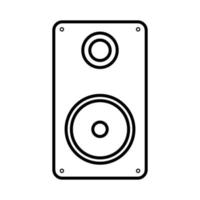 Vector illustration of black and white flat icon simple modern digital music column isolated on white background. Concept computer digital technologies