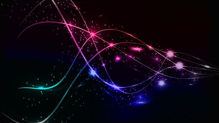 Abstract multicolored blue violet red and green beautiful digital modern magical shiny electric energy laser neon texture with lines and waves stripes, background