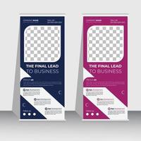 Roll up Banner Design vector