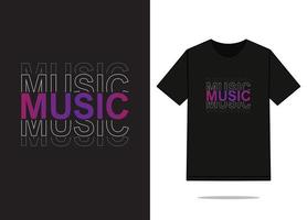 Music t shirt design, free vector file.