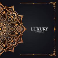 Luxury mandala background in gradient color vector