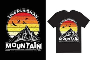 Hiking t-shirt design, mountain t shirt design, motivational t-shirt design vector