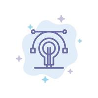 Bulb Education Idea Educate Blue Icon on Abstract Cloud Background vector