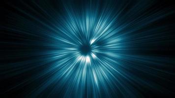 boucle abstraite bleu éclat radial vitesse fond clair video