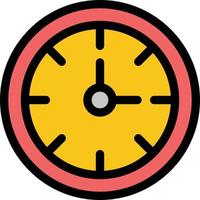 reloj despertador cronómetro tiempo color plano icono vector icono banner plantilla