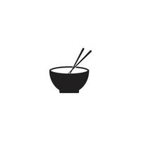 Noodle bowl logo vector