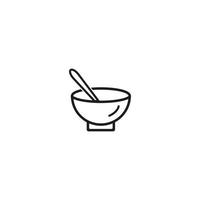 Noodle bowl logo vector
