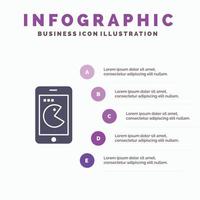 Buy Mobile Phone Hardware Infographics Presentation Template 5 Steps Presentation vector