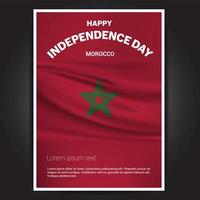 Happy Indpendence day design card vector with flags