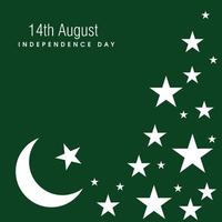 vector de diseño del día de la independencia de pakistán