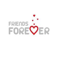 Happy Freindship day design with typography vector