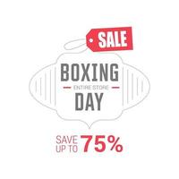 Boxing day sale card with elegent design vector