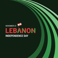 Lebanon Independence day design vector