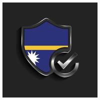 Nauru flag design vector