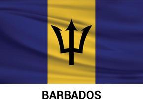 Barbados flag design vector