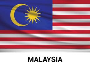 Malaysia flags design vector