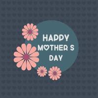 Happy Mothe's day design with creative typography vector