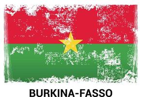 Burkina fasoo flag design vector