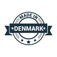 Denmark stamp design vector