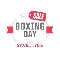 Boxing day sale card with elegent design vector