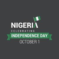 Nigeria Independence day design vector